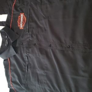 Mens harley-davidson button down shirt 2xl